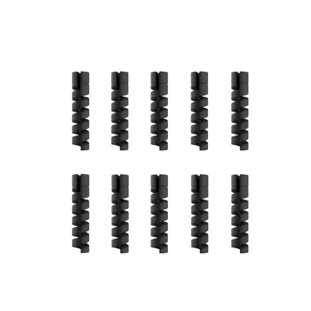10pcs Cable Protector Silicone Charge Cable Spiral Winder Wire End Cord Savers Cover For Phone USB Charger Cable Accessories