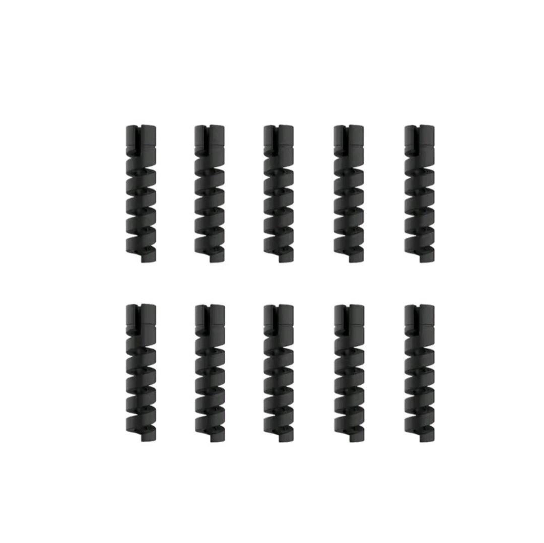 10pcs Cable Protector Silicone Charge Cable Spiral Winder Wire End Cord Savers Cover For Phone USB Charger Cable Accessories